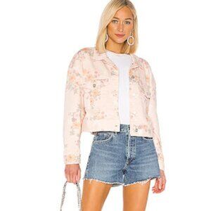 Sanctuary Cropped Floral‎ Denim Jacket Swifty